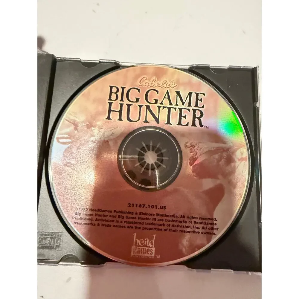 Cabela's Big Game Hunter (PC CD-ROM, 1998) Head Games - Windows 95
